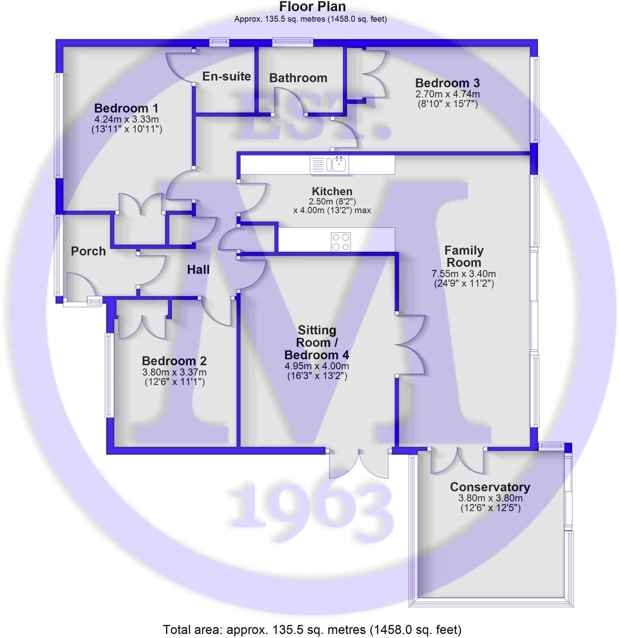 Greenfield Gardens, Barton on Sea, New Milton, Hampshire, BH25 floorplan