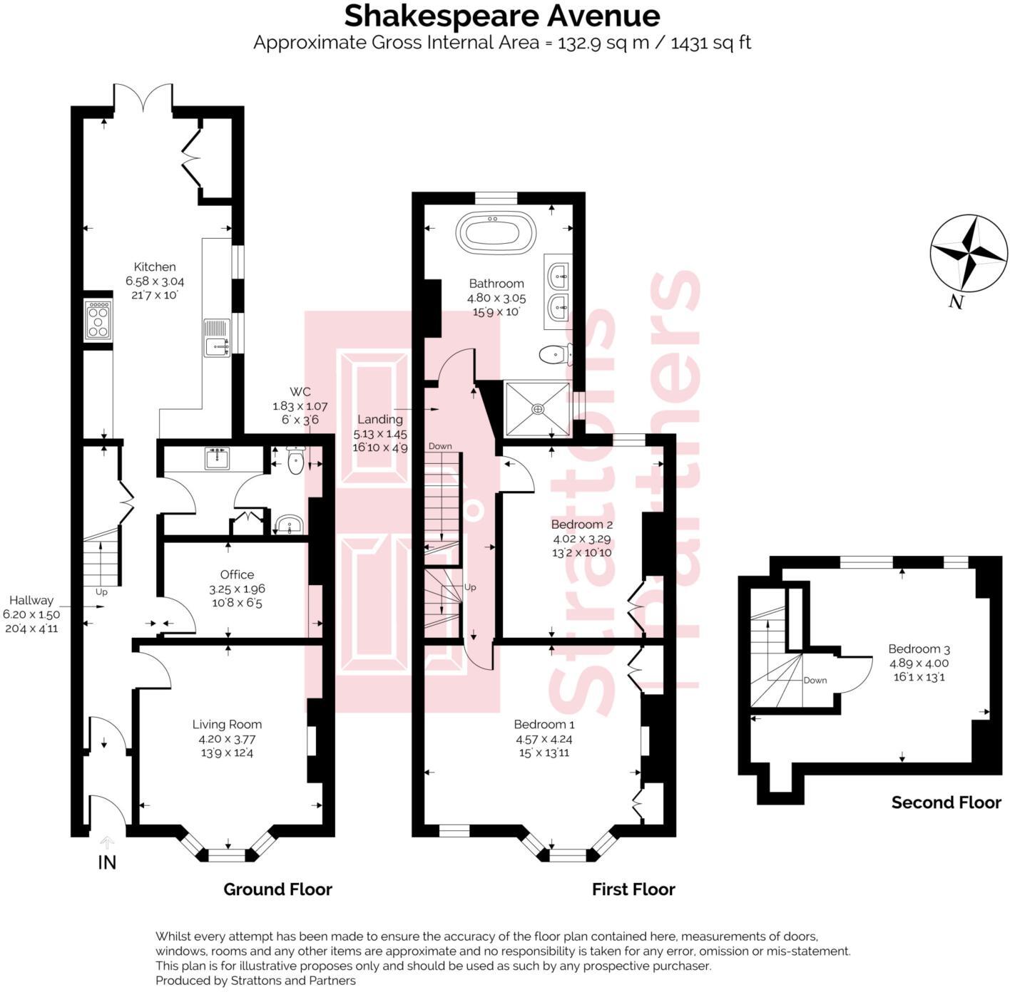 Shakespeare Avenue, Bath floorplan