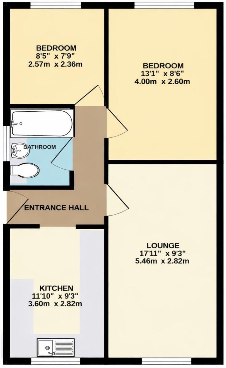Redland Crescent, Kinsley, WF9 floorplan