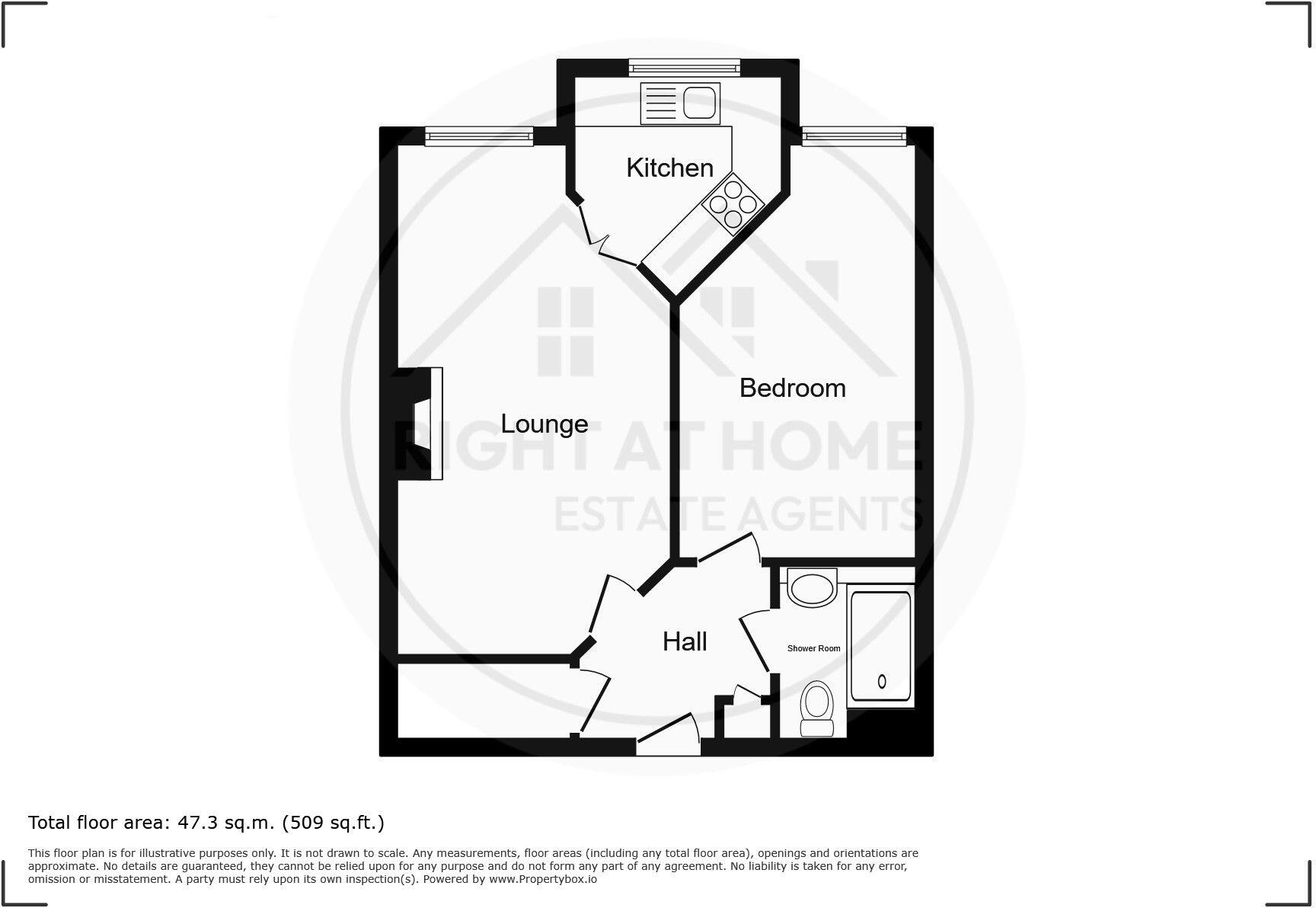 Flat , Mowbray Court, Butts Road, Exeter EX2 5TQ floorplan