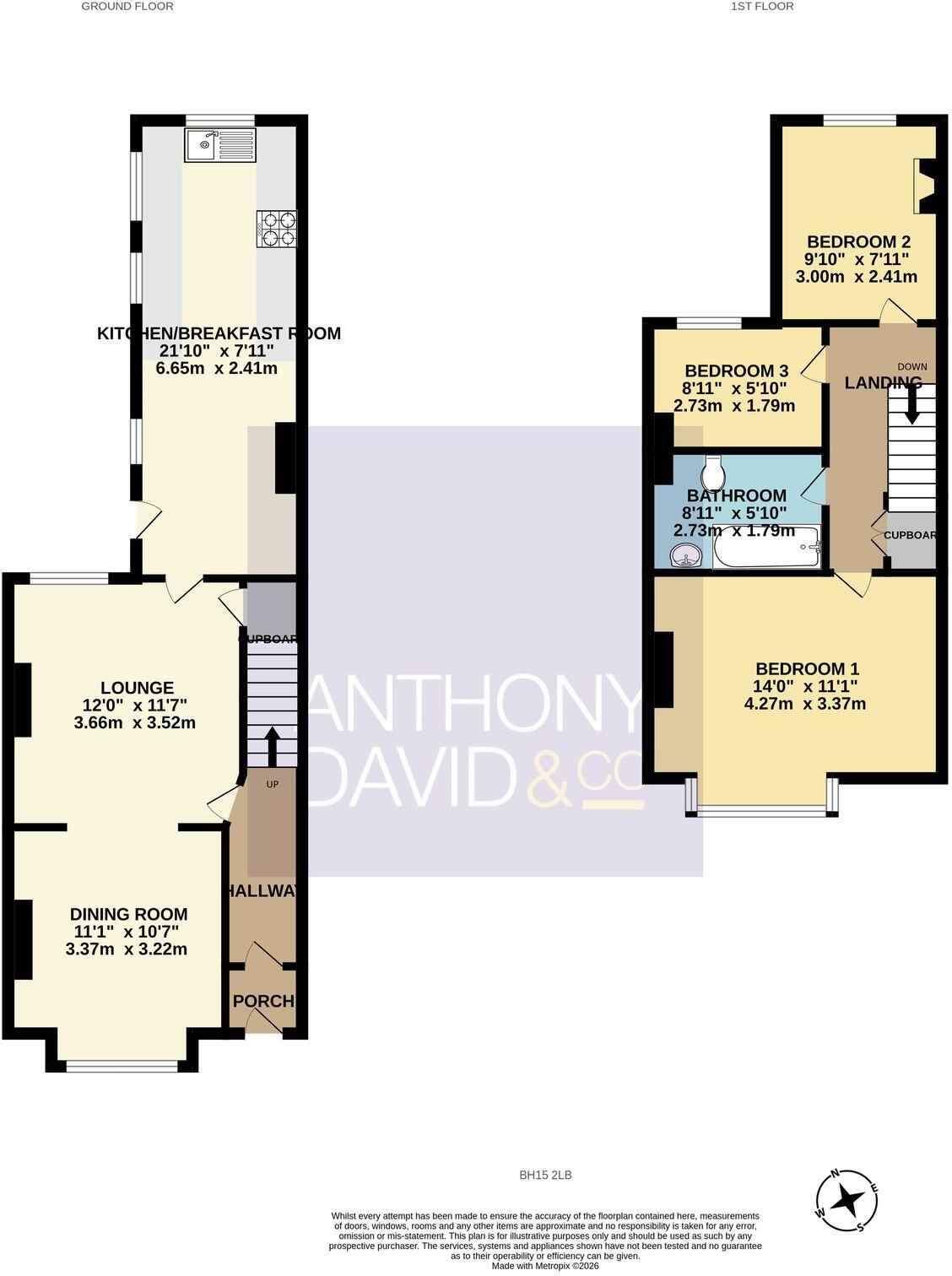 Garland Road, POOLE, BH15 floorplan