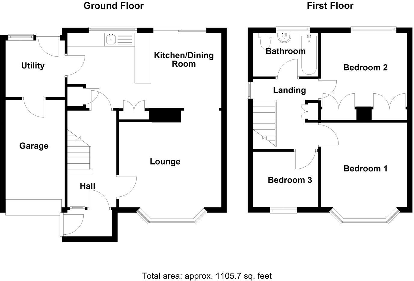56 Mount pleasant Road, Shrewsbury SY1 3BL floorplan