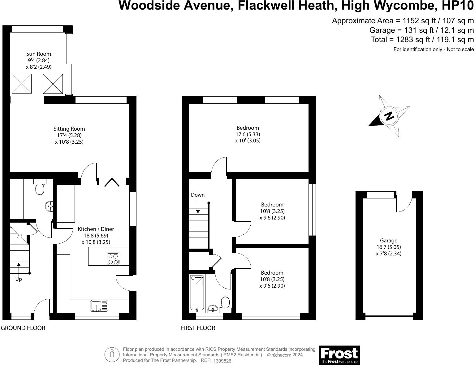 Woodside Avenue, Flackwell Heath, High Wycombe, Buckinghamshire, HP10 floorplan