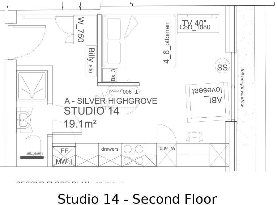 Silver Highgrove- Studio 14 |Verney St floorplan