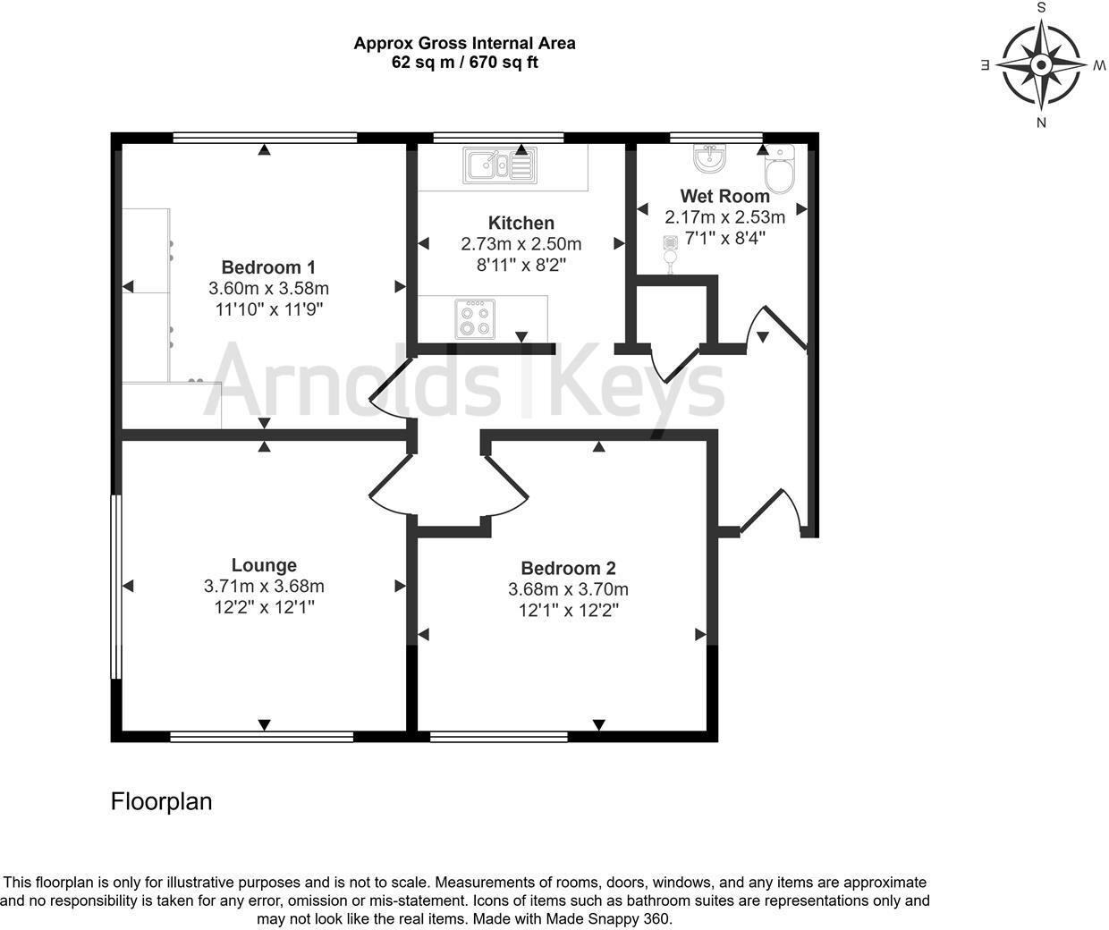 The Esplanade, Sheringham floorplan