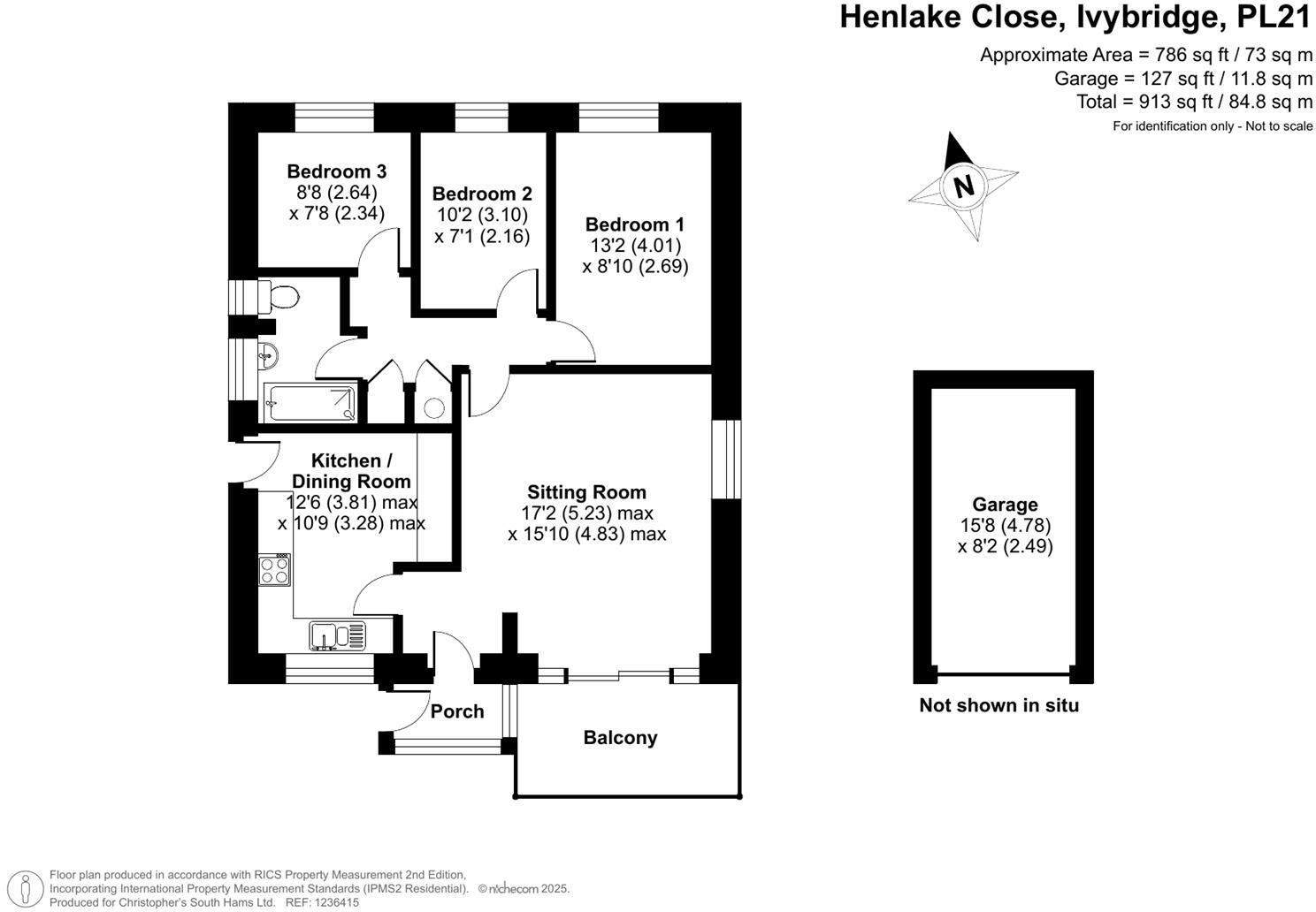 Henlake Close, Ivybridge floorplan