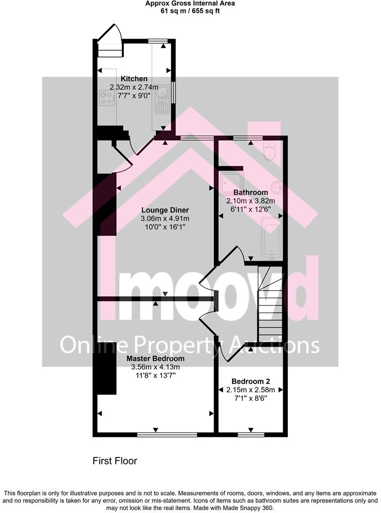 Park Road, Stanley floorplan
