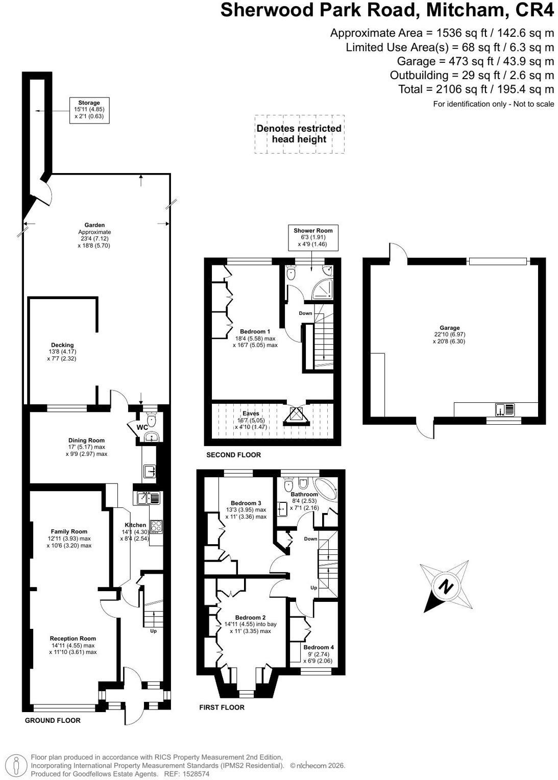 Sherwood Park Road, Mitcham, CR4 floorplan
