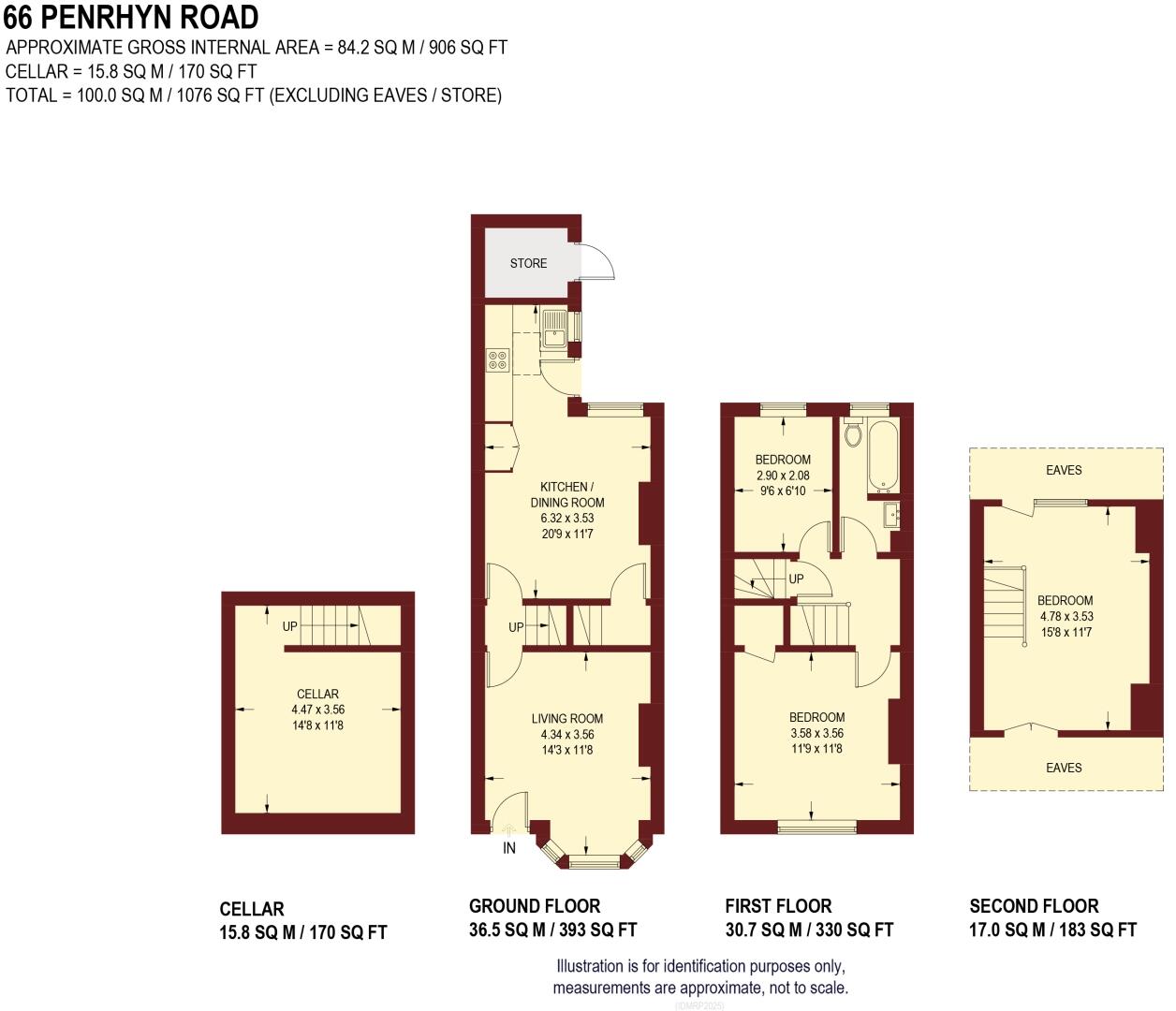 Penrhyn Road, Hunters Bar, Sheffield, S11 floorplan