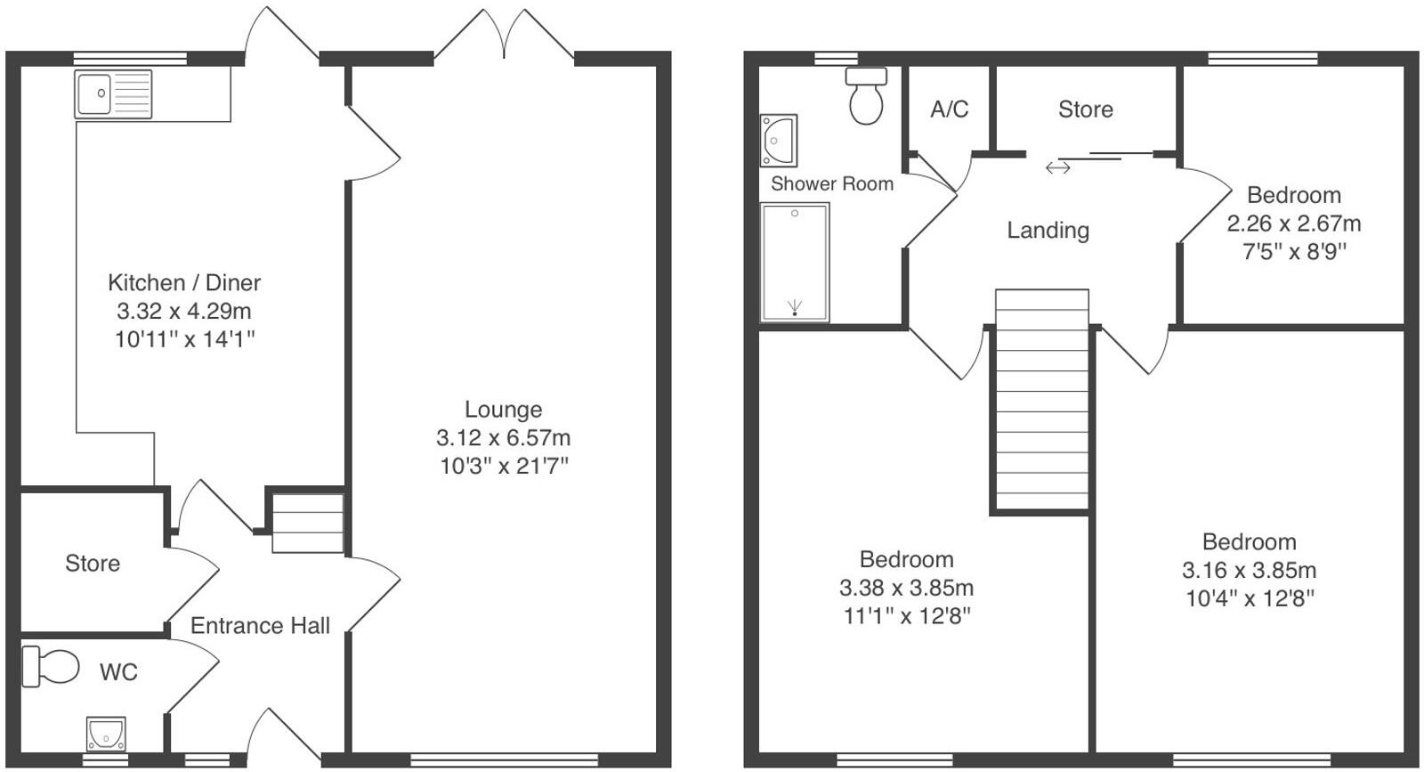 Cardinals Walk, Leicester, LE5 floorplan