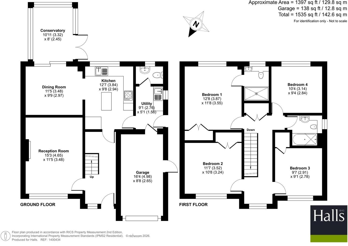 9 Rushbrooke Way, Shrewsbury, SY2 5TQ floorplan