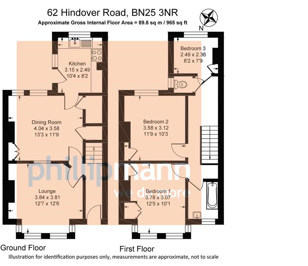 Hindover Road, Seaford floorplan