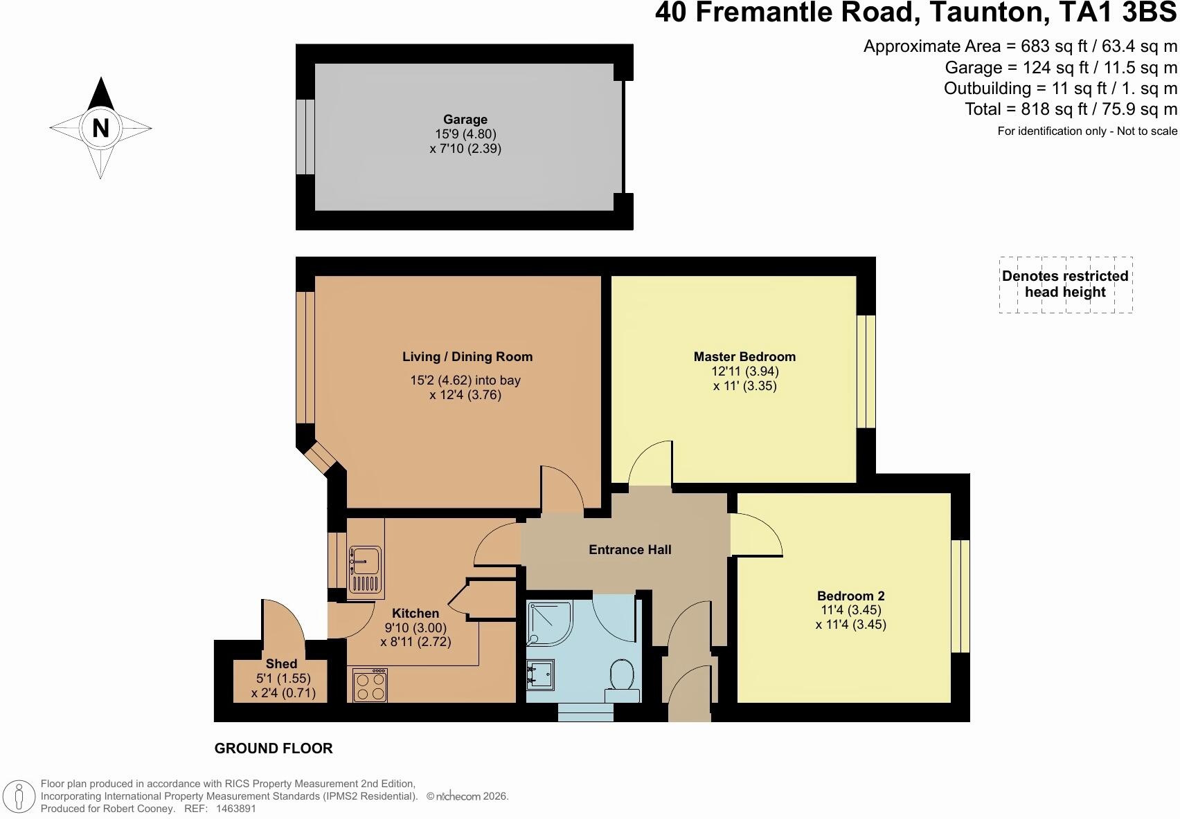 Fremantle Road, Taunton floorplan