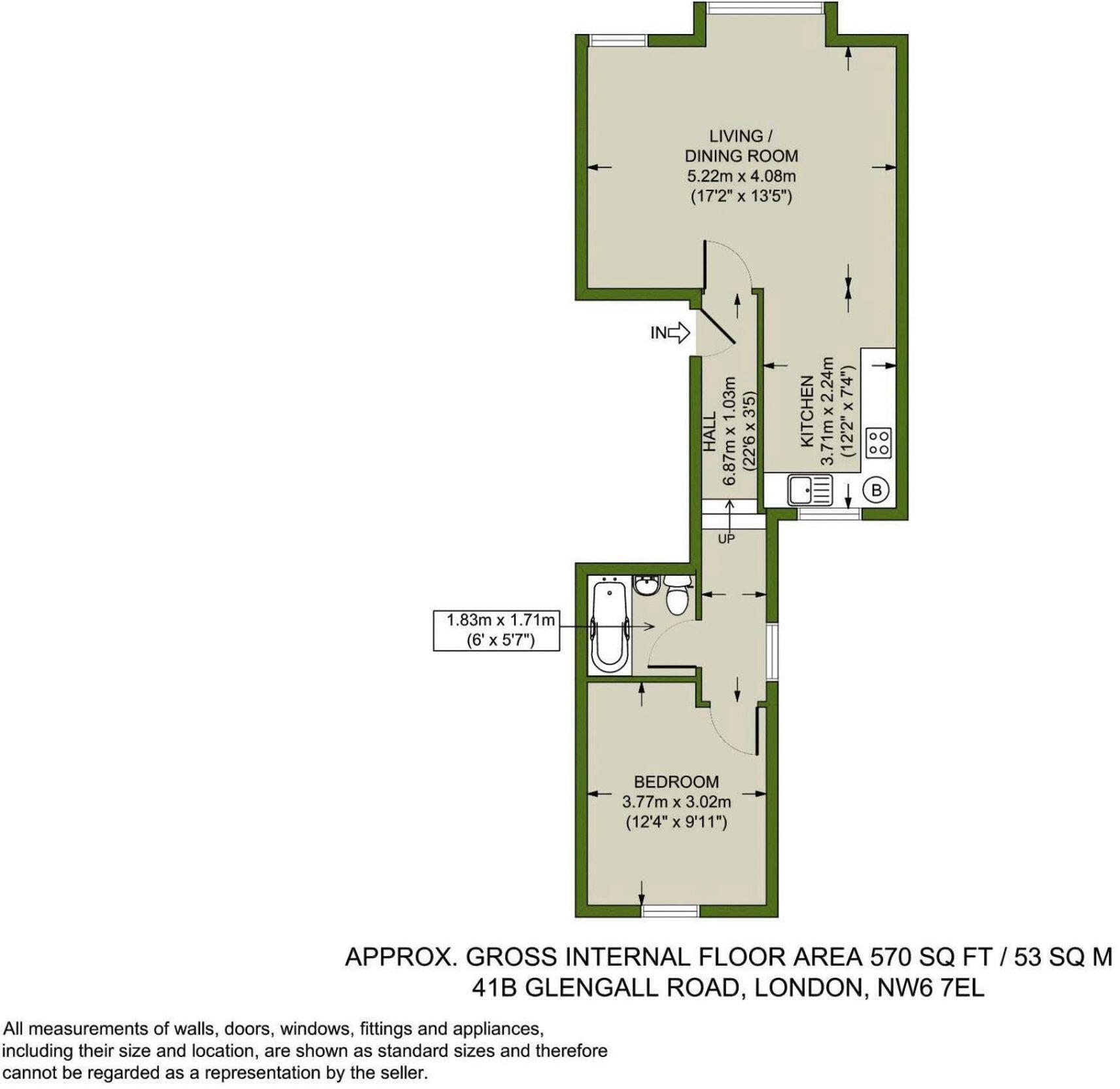 Glengall Road, Kilburn, NW6 floorplan