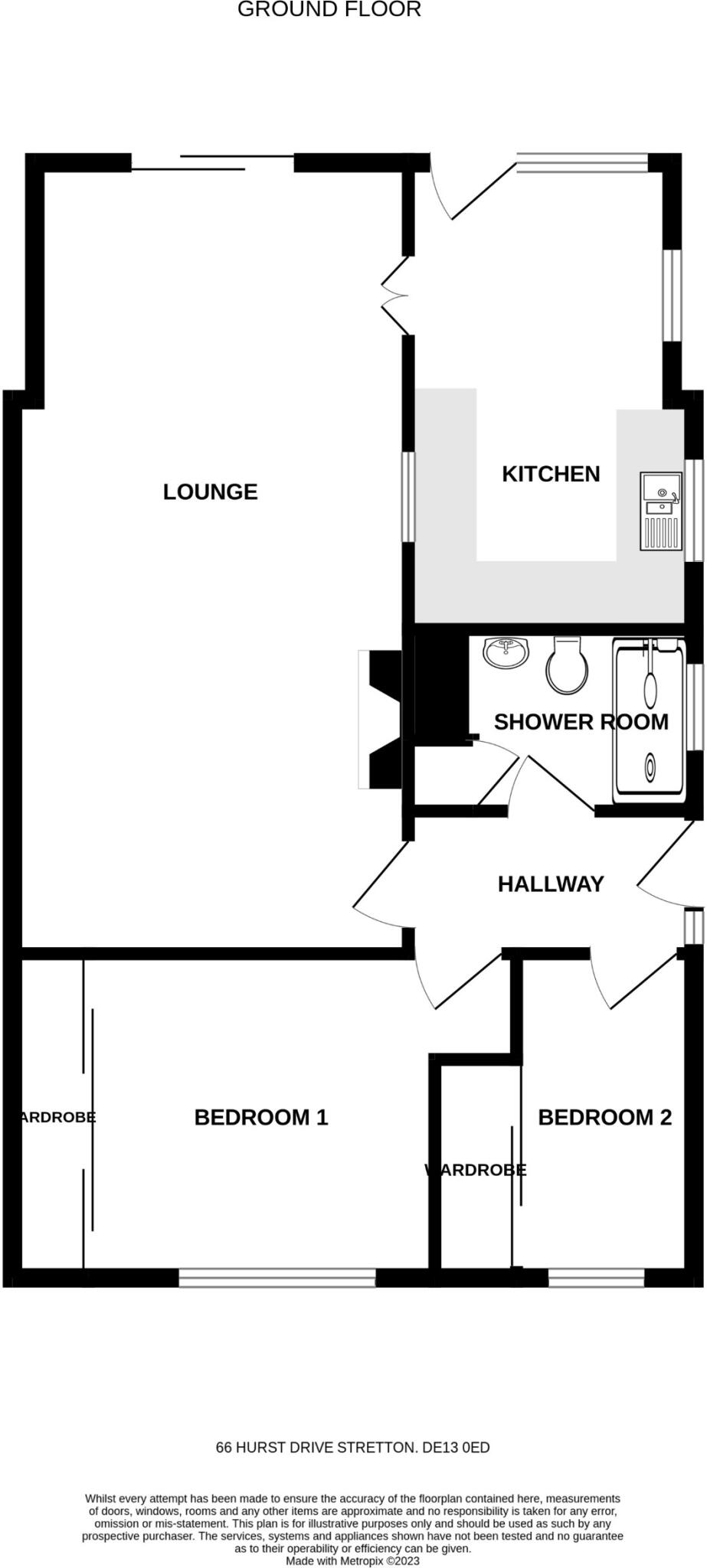 Hurst Drive, Stretton, Burton-on-Trent, DE13 floorplan