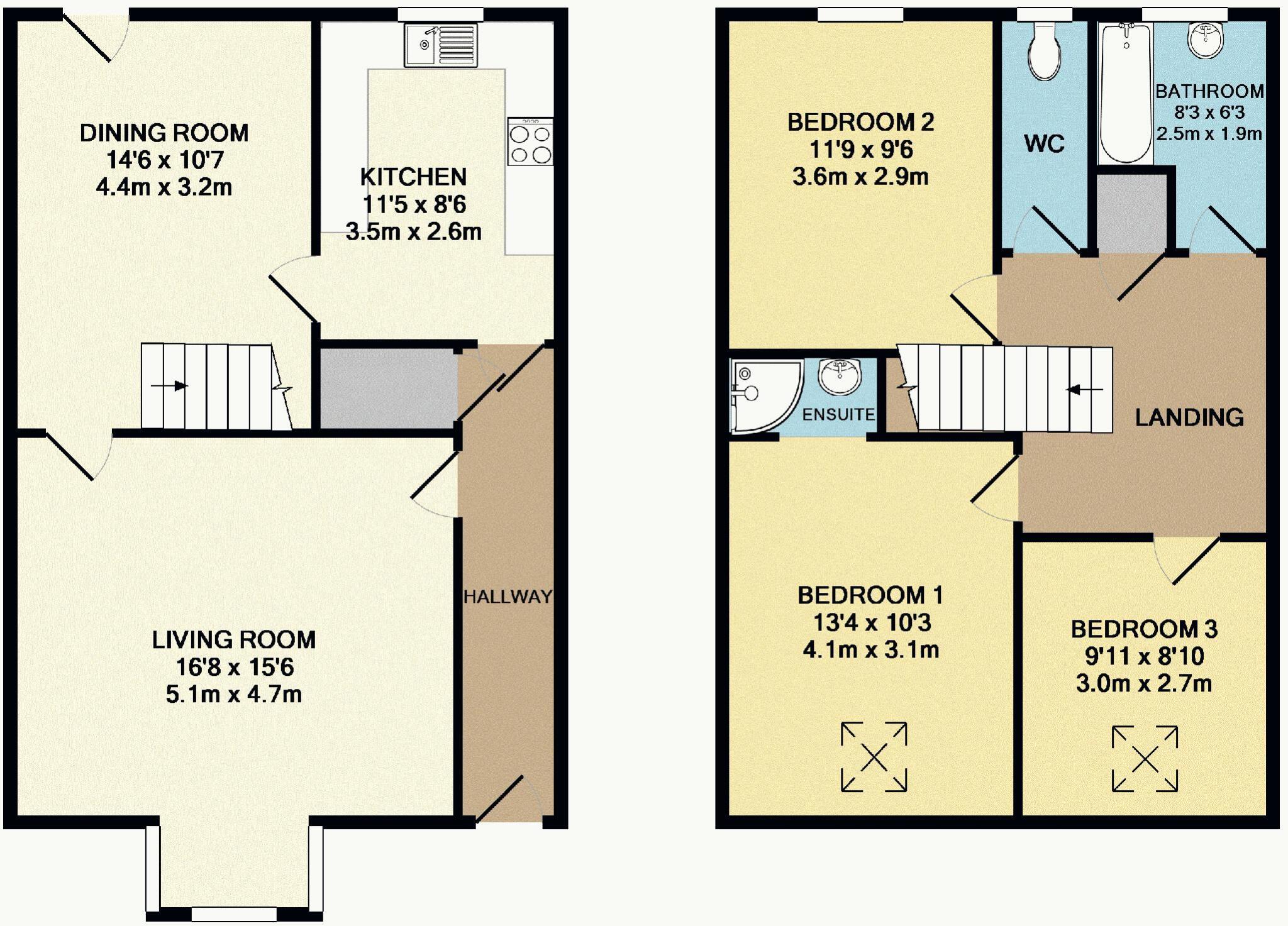 Arthur Street, Ampthill, Bedfordshire, MK45 floorplan