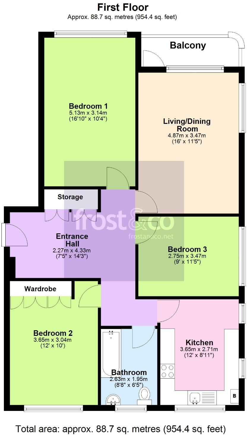 Camelford Court, 15 Marlborough Road, Bournemouth, Dorset, BH4 floorplan