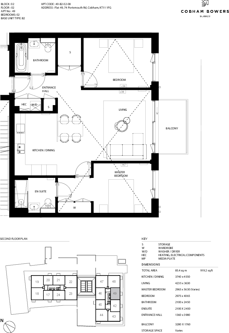 Aylmer House, Portsmouth Road, Cobham, Surrey floorplan