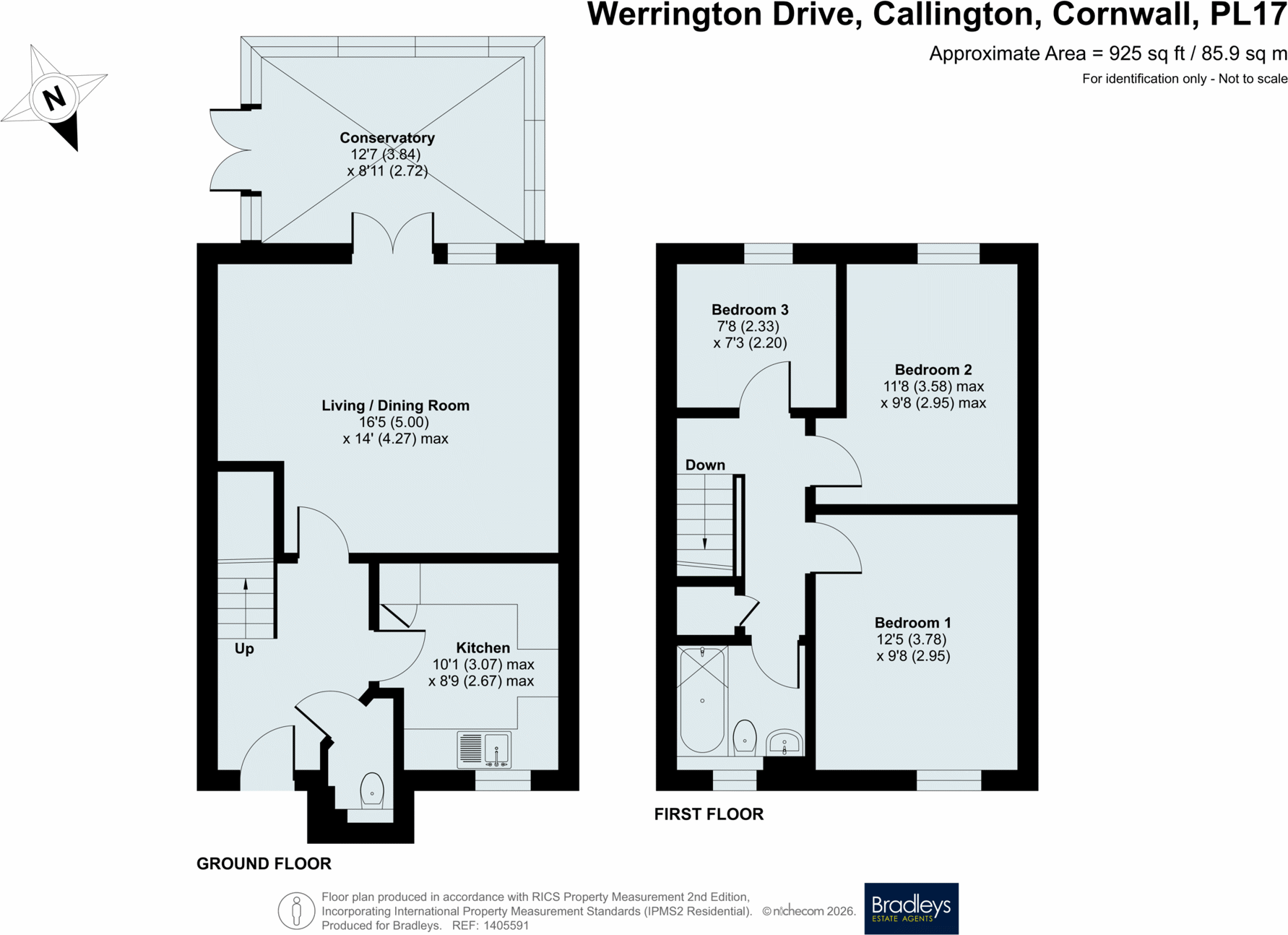 Werrington Drive, Callington, Cornwall floorplan