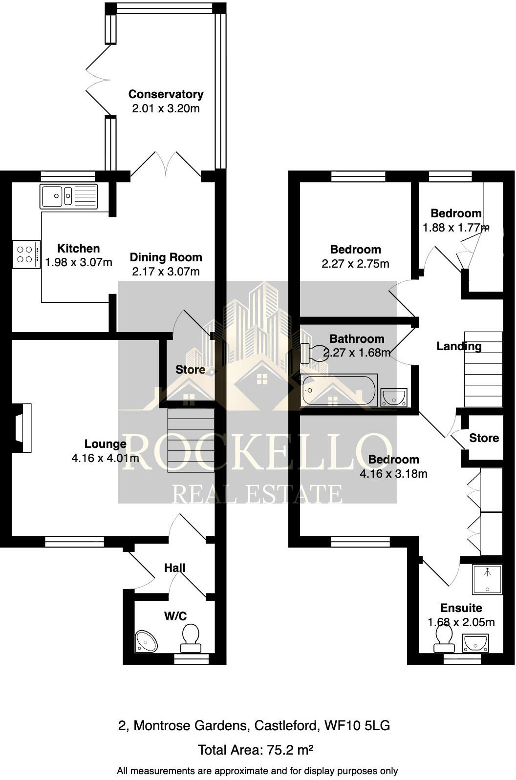 Montrose Gardens, Castleford, West Yorkshire, WF10 floorplan