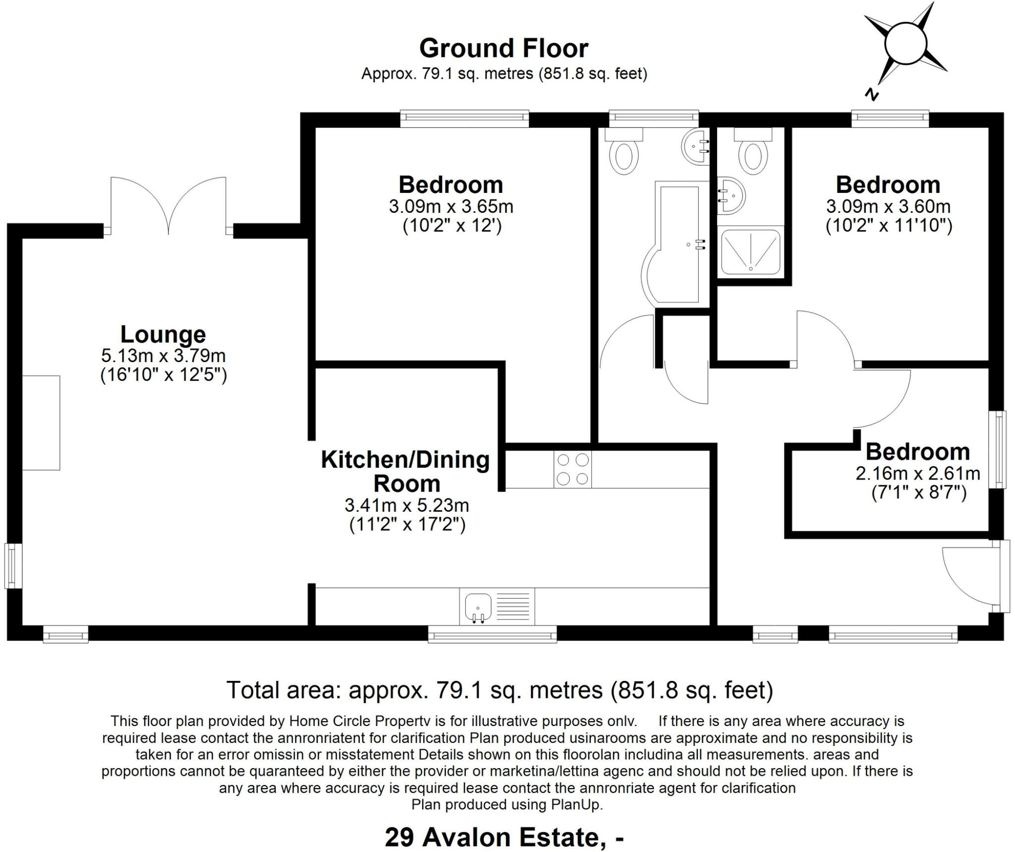 Avalon Estate, Glastonbury floorplan