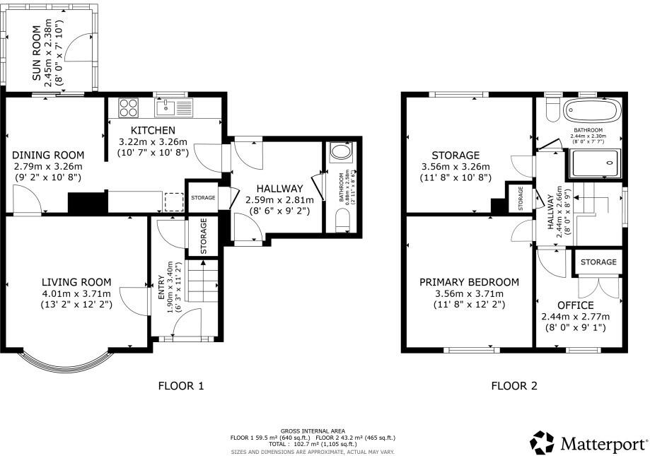 Whiteleas Way, South Shields floorplan