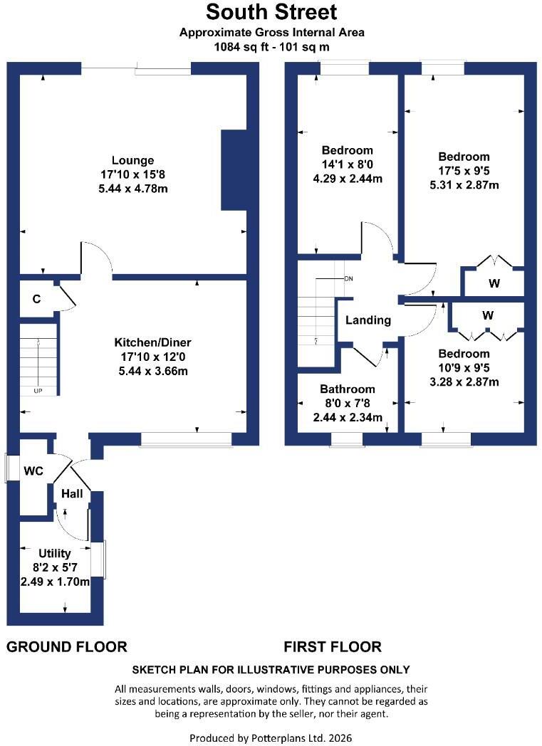 South Street, Sherburn Village, Durham floorplan