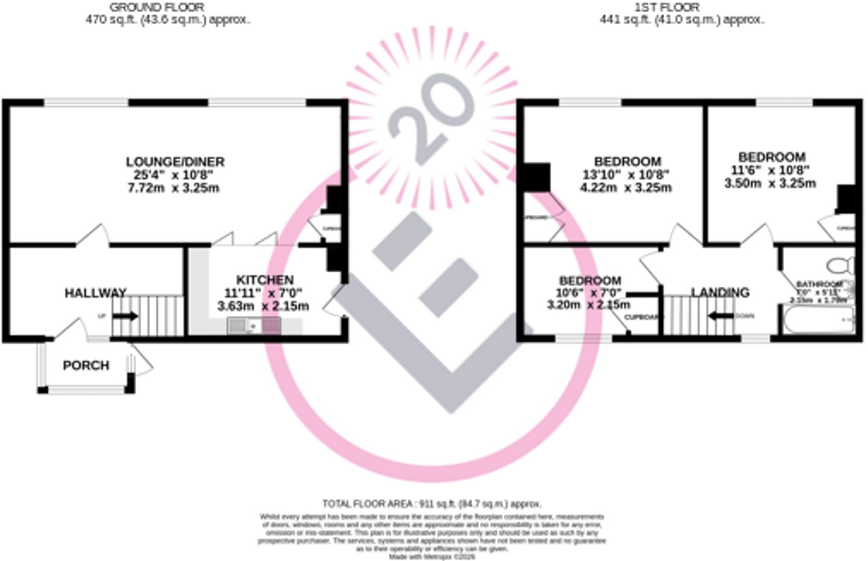 Fell View, Caton, LA2 floorplan