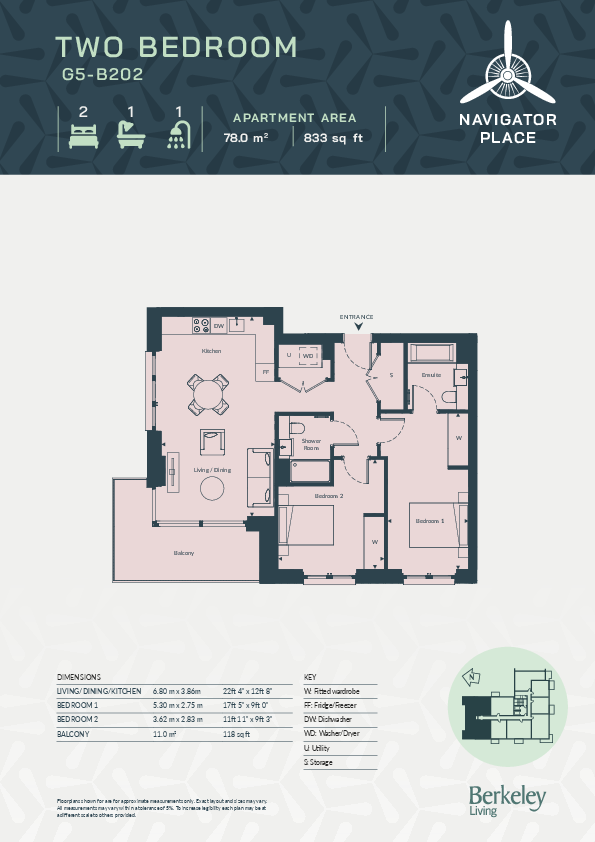 Navigator Place, Kidbrooke, SE3  floorplan