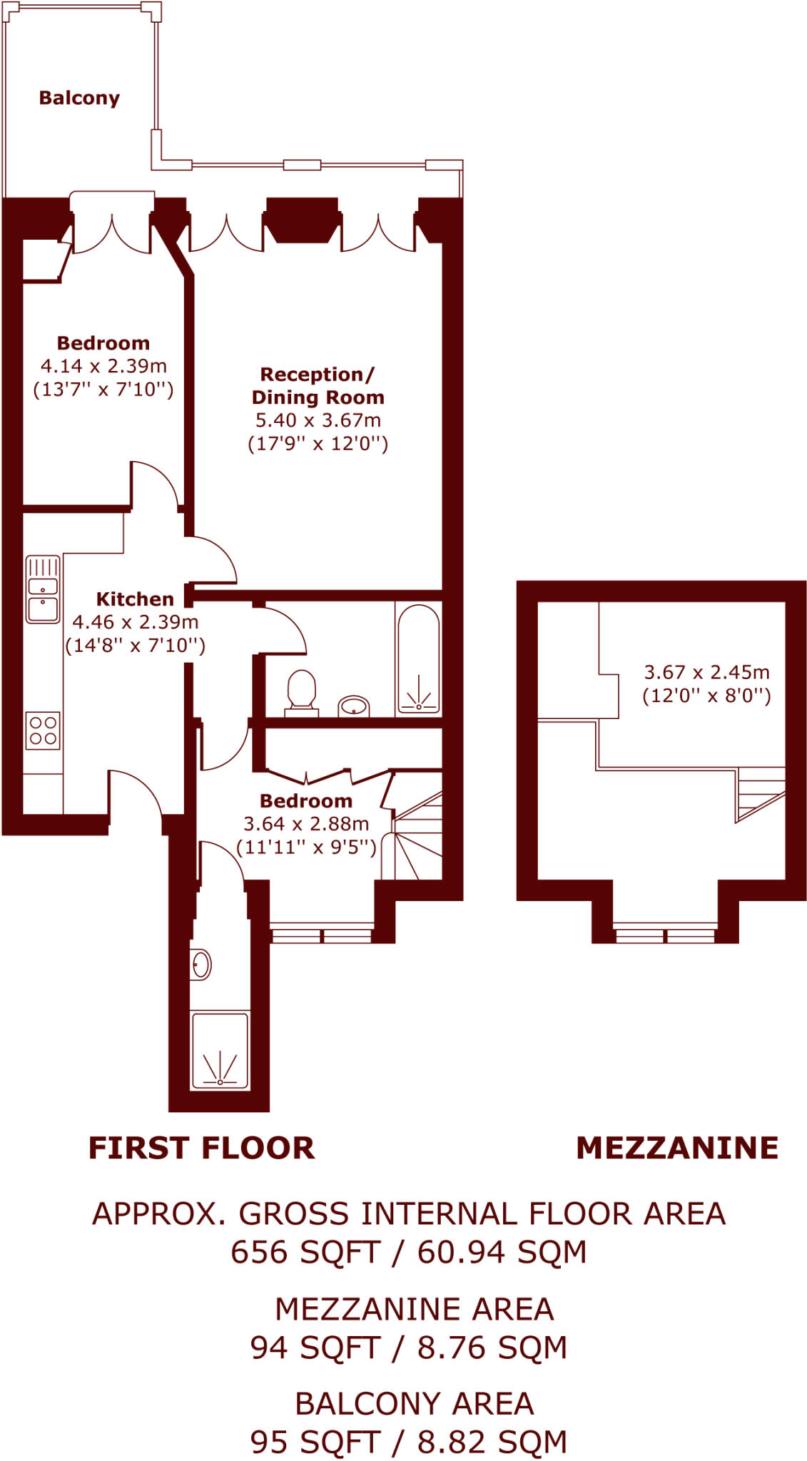 Lexham Gardens, Kensington floorplan