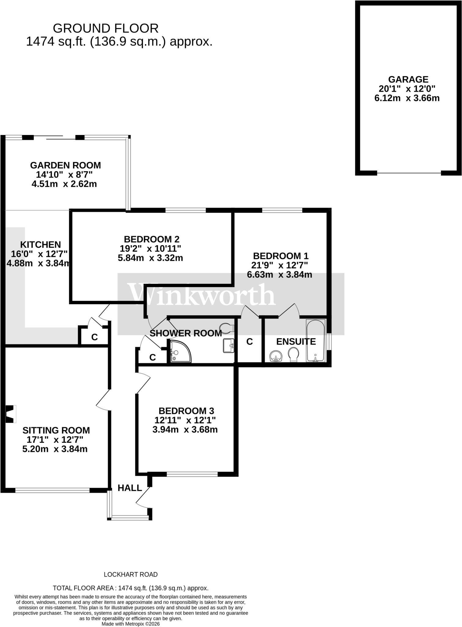 Lockhart Road, Ellingham, Bungay, Norfolk, NR35 floorplan