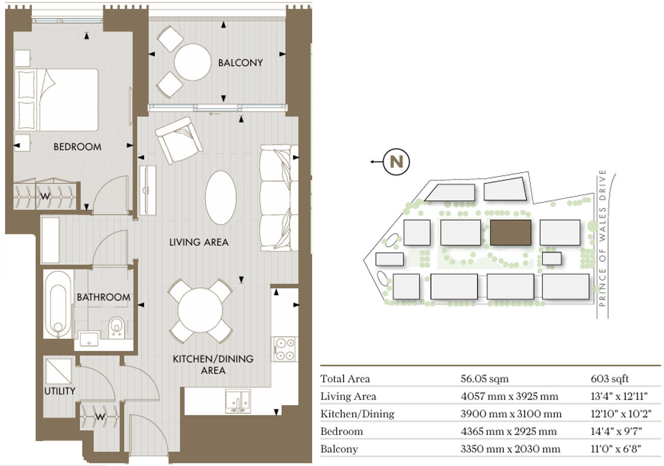 Chartwell House, 4 Palmer Road, London, London, SW11 floorplan