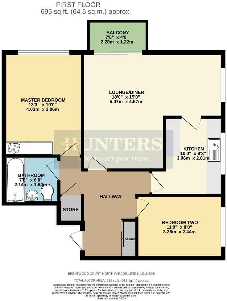 Brentwood Court, North Parade, Leeds floorplan