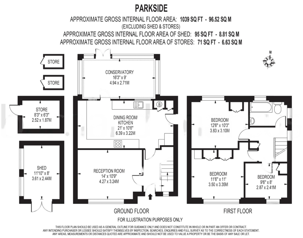 Parkside, New Haw, KT15 floorplan