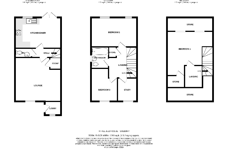 Hawksley Gardens, NG11 floorplan