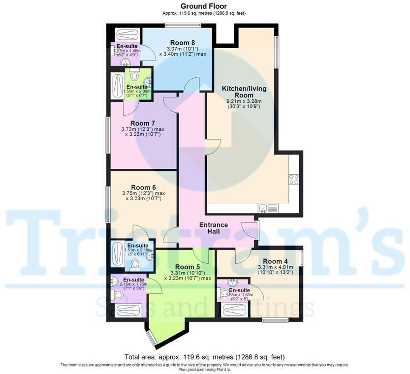 Student Rooms, Talbot Street, Nottingham floorplan