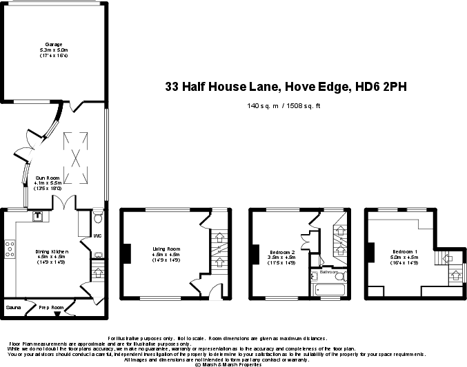 33 Half House Lane, Hove Edge, HD6 2PH floorplan