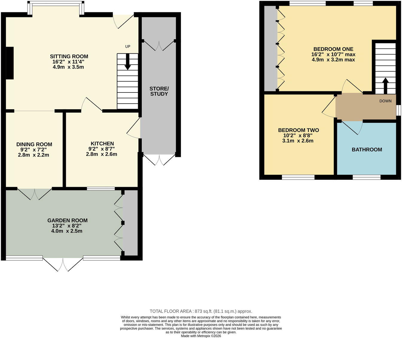 Paget Avenue, Birstall floorplan