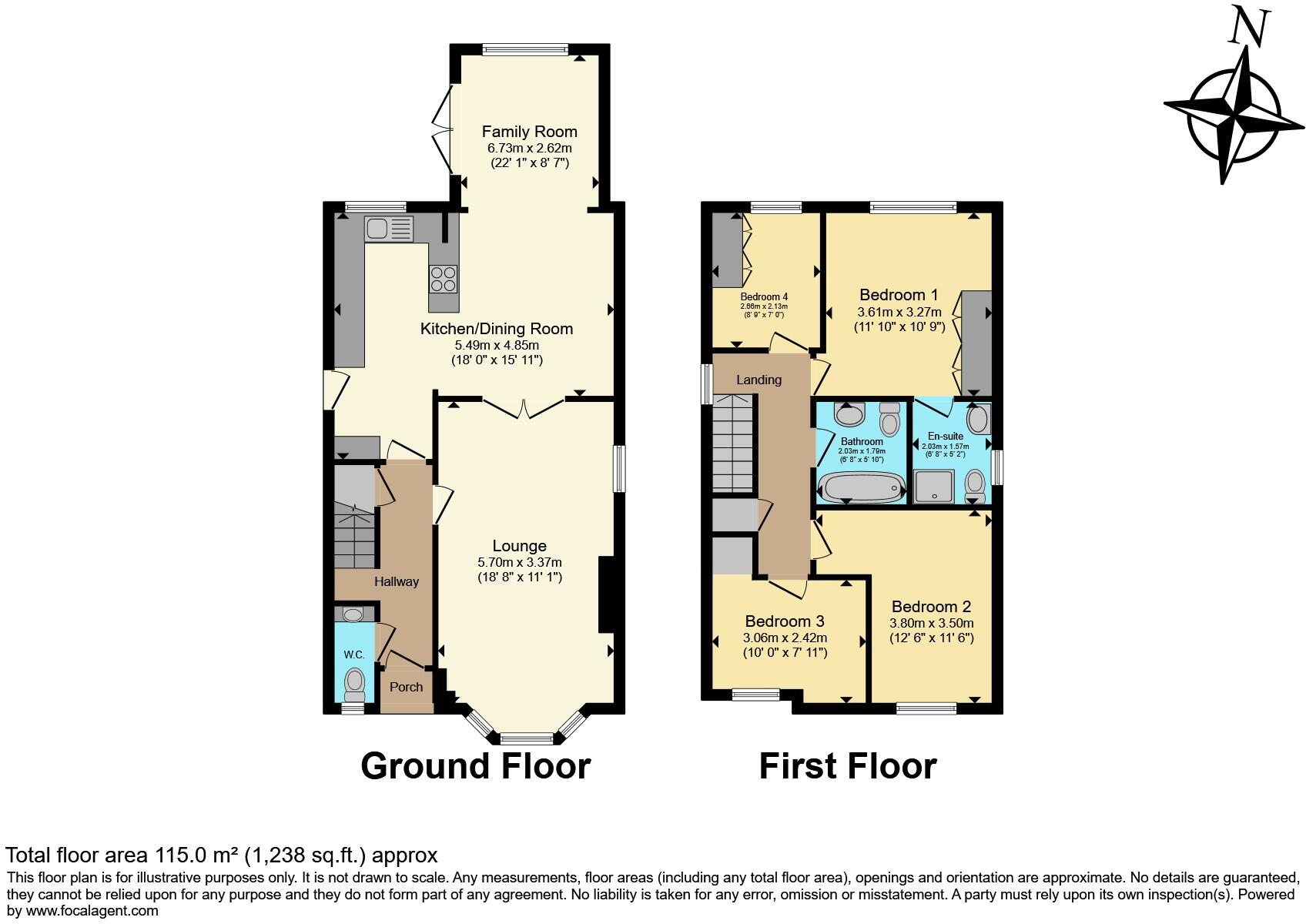 The Mount Wrenthorpe, Wakefield, WF2 floorplan