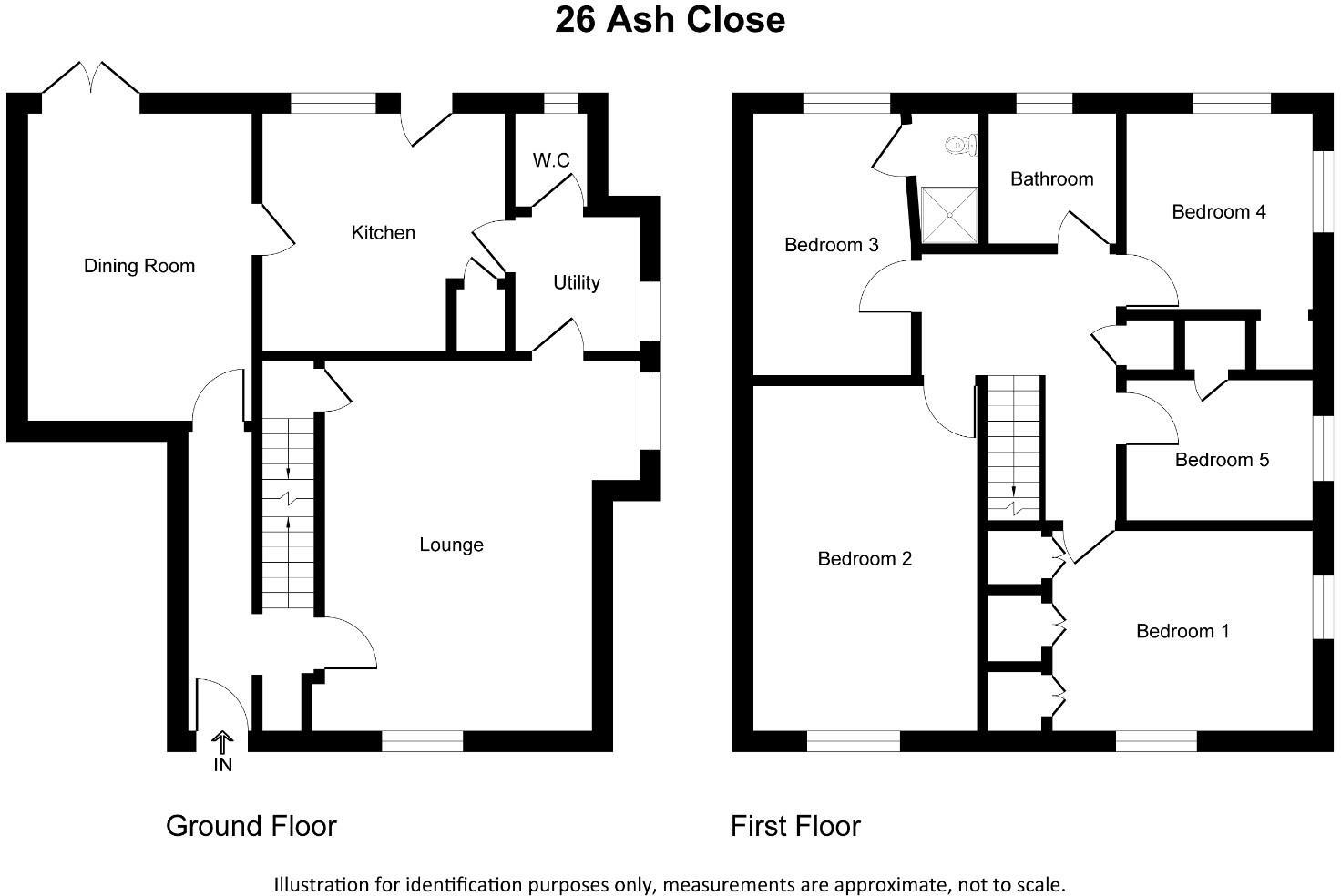 Ash Close, Yate, Gloucestershire floorplan