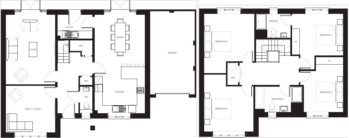 North Trade Road, Battle floorplan