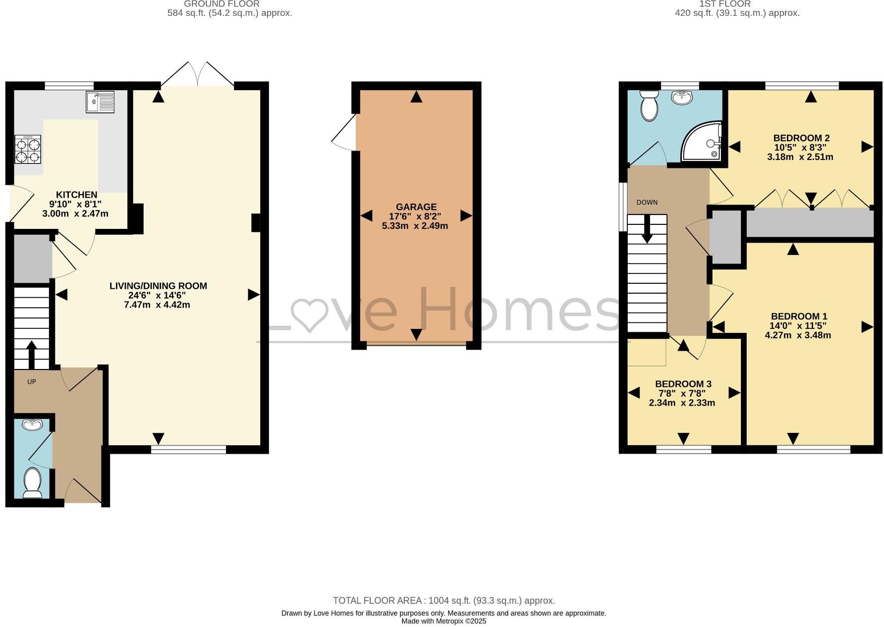 Buckingham Mews, Flitwick floorplan