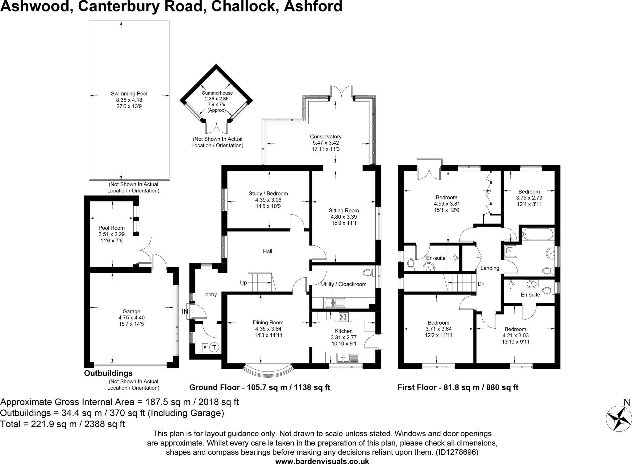 Canterbury Road, Challock, Ashford, Kent, TN25 floorplan