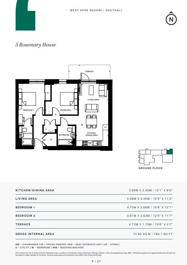 West Acre Square, Samara Drive, Southall, Ealing floorplan