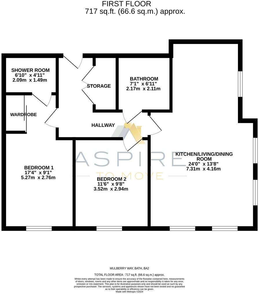 Mulberry Park, Combe Down, Bath, BA2 floorplan