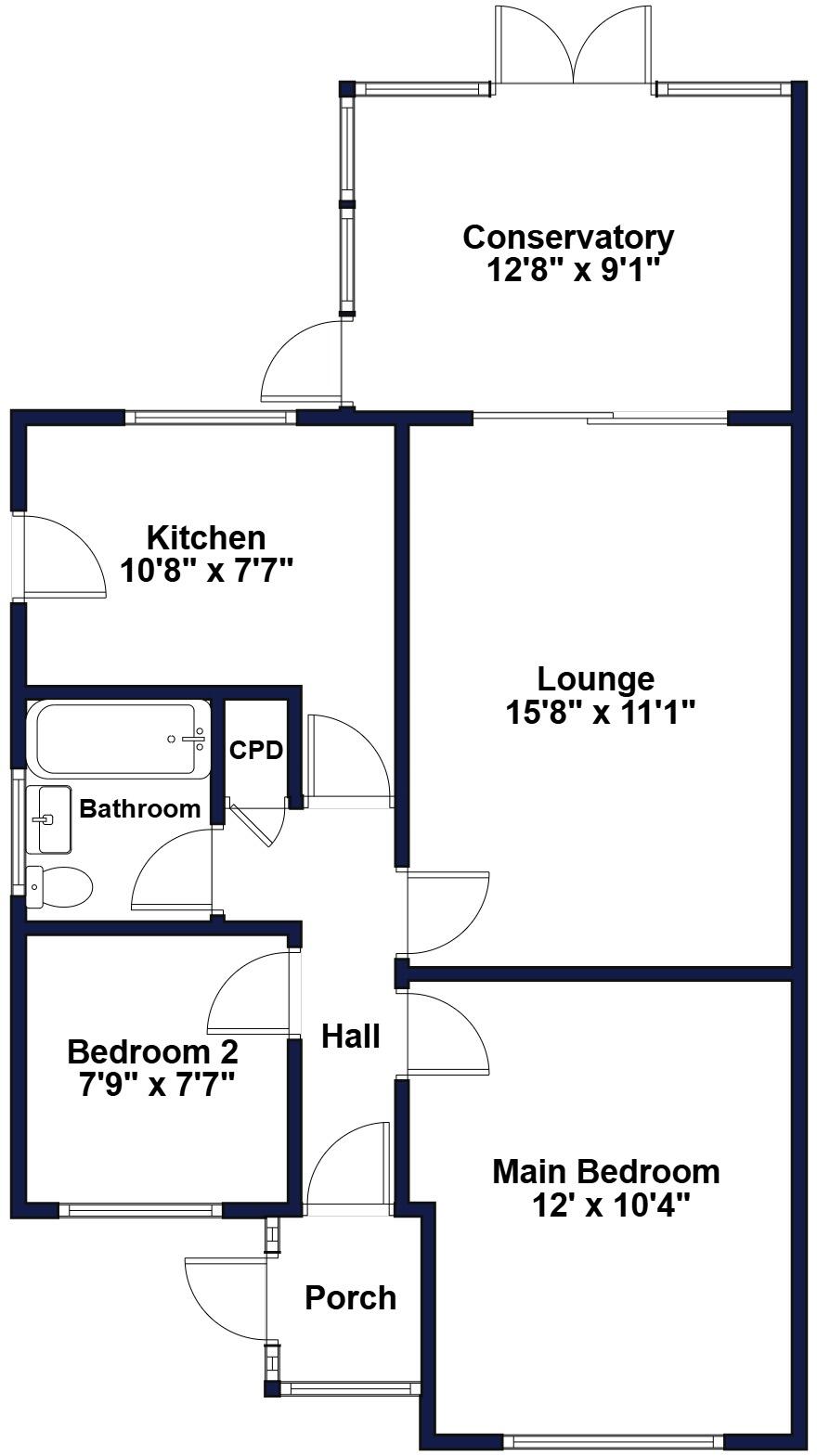 Heatherdown Way, West Moors, Ferndown, Dorset, BH22 floorplan