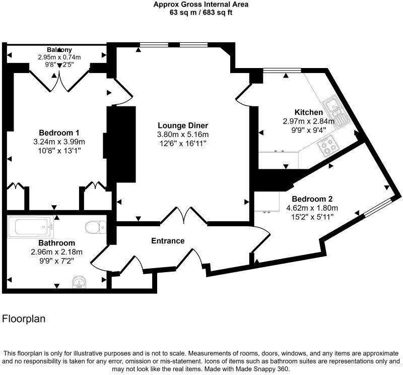 Flat 408 Addison House, Grove End Road, St John's Wood, London, NW8 9EL floorplan