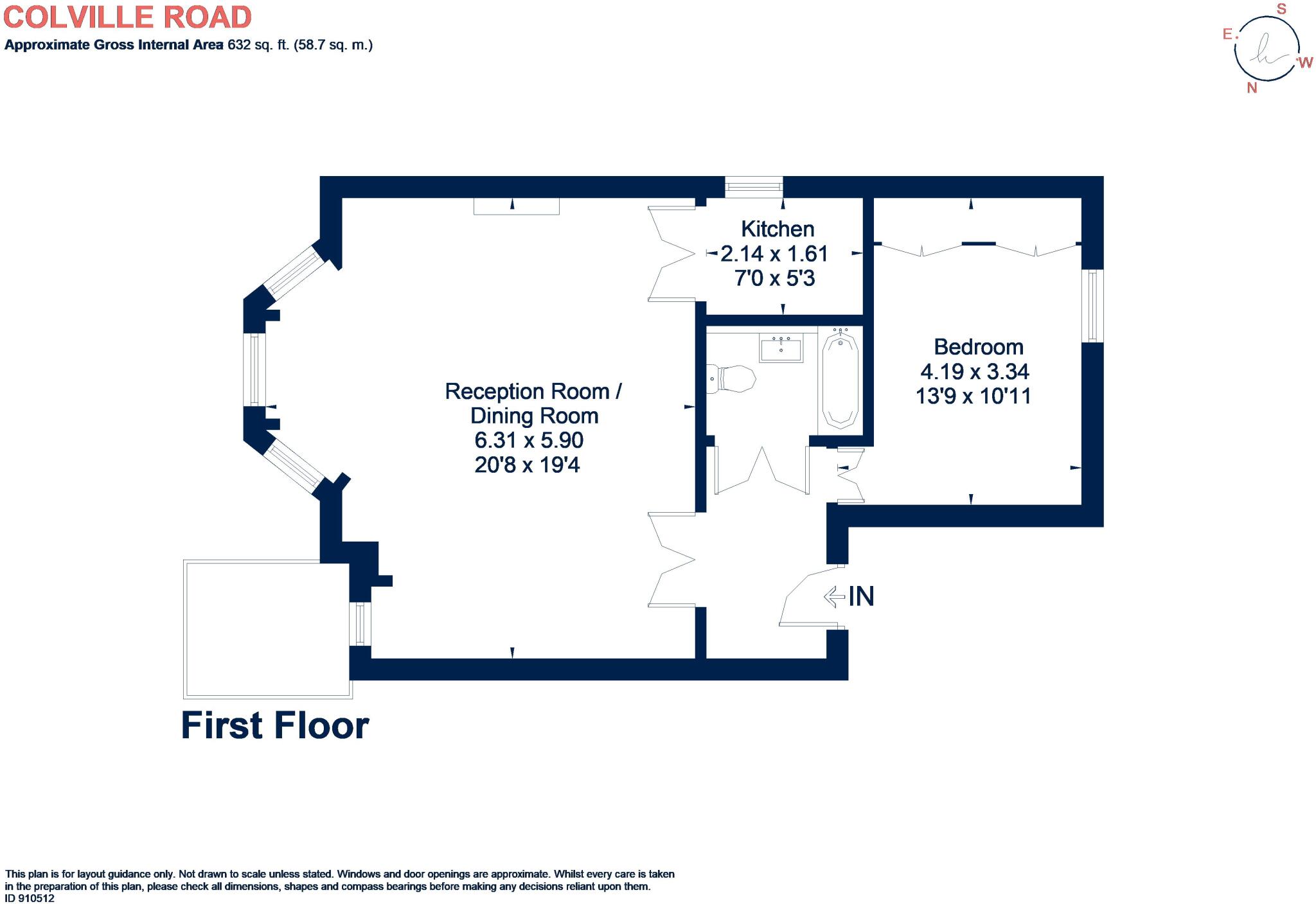 Colville Road London W11 floorplan