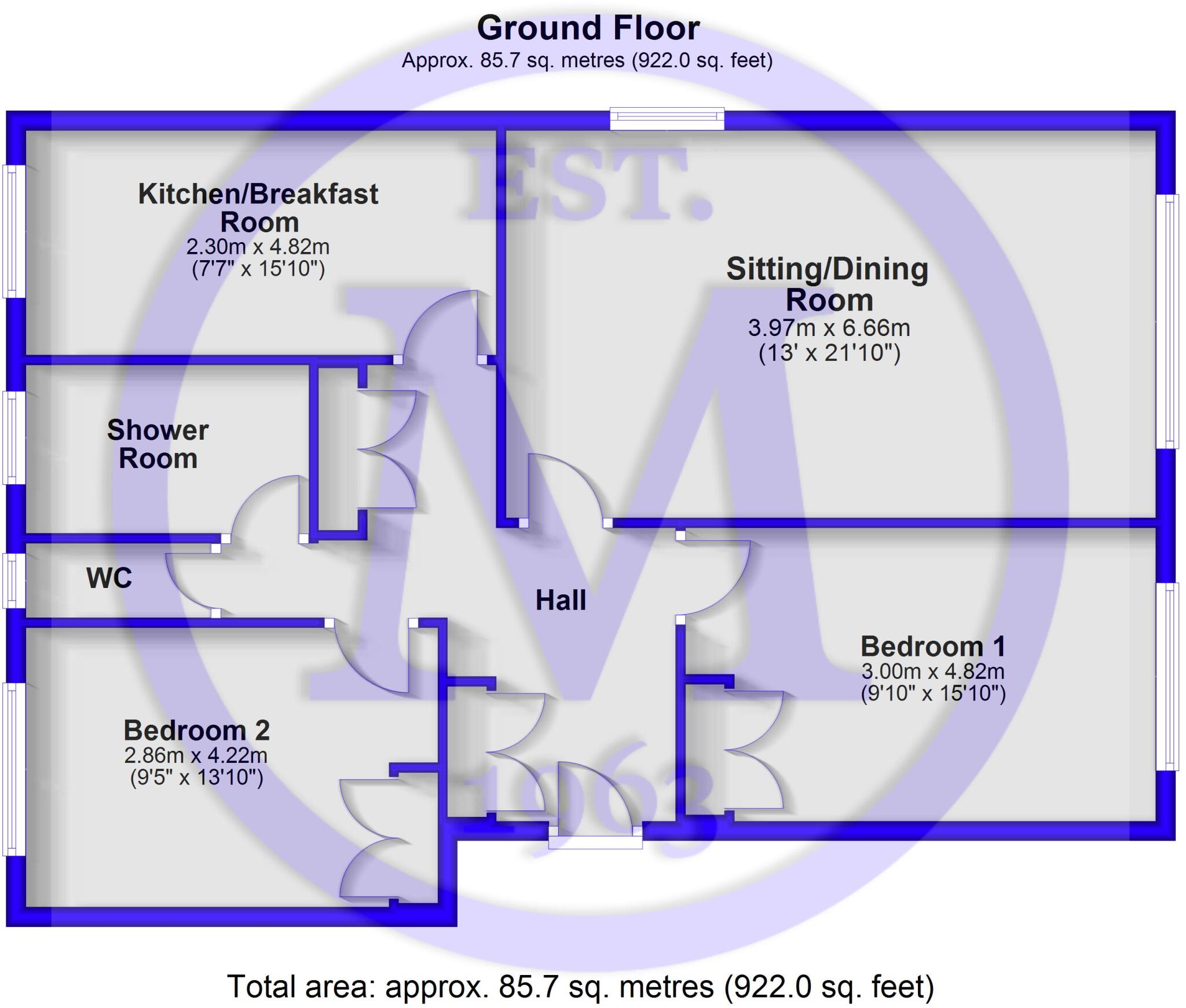 Herbert Road, New Milton, Hampshire, BH25 floorplan