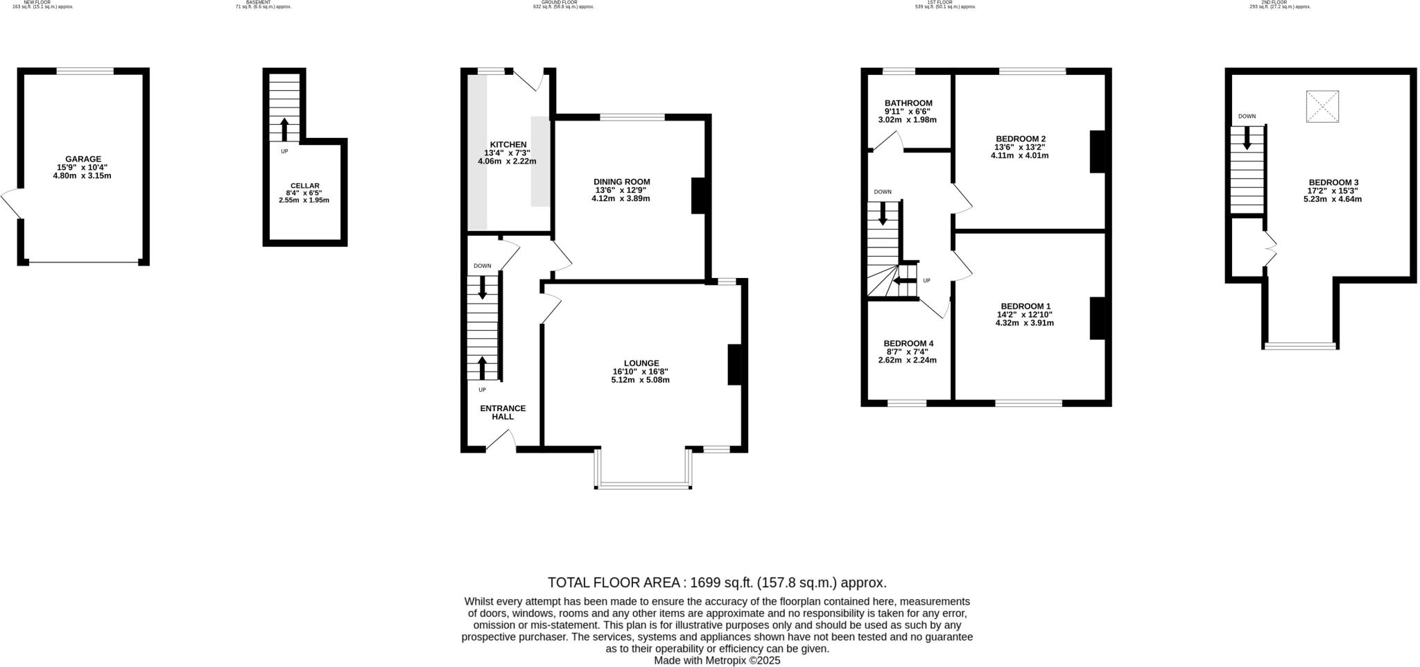 Outwood Lane, Horsforth, Leeds, West Yorkshire, LS18 floorplan